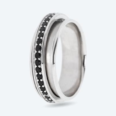 Ring 925 Silber rhodiniert Spinell