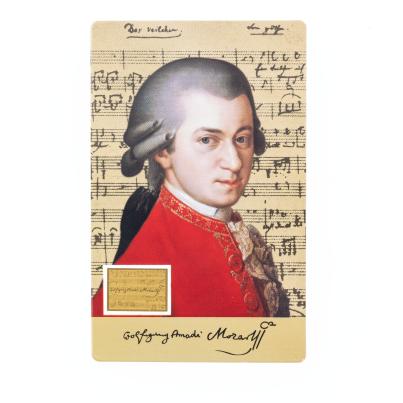Coincard "Wolfgang Amadeus Mozsart" 1/1000 oz.