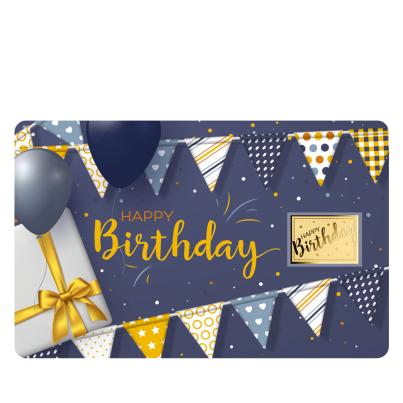 Coincard "Happy Birthday" 1/1000 oz. Feingold