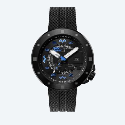 NUBEO Herrenuhr "Cassini Automatic Space Invaders"