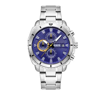 RayX Herrenuhr "Belvorno Blu/Giallo" Quarz blau