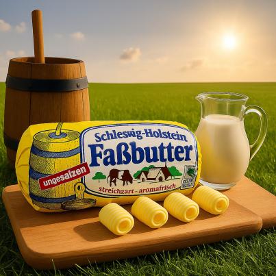 Fassbutter Rolle Ungesalzen