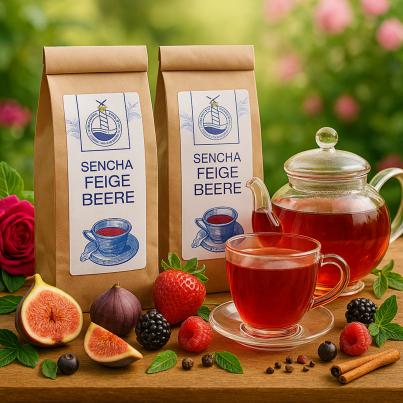 Grüntee Sencha Feige Beere