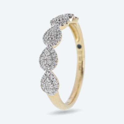 Ring 585 Gelbgold Kanada Brillanten