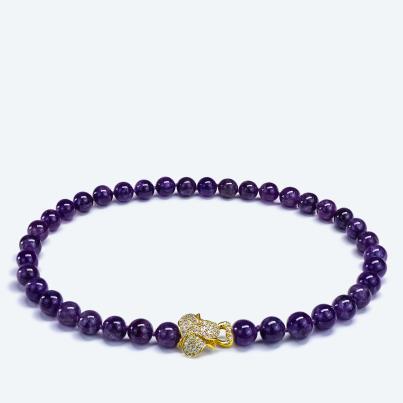 Collier Amethyst Schmuckverschluß