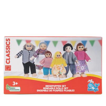 Puppenfamilie Holz 6-tlg.