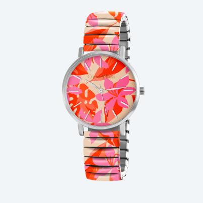 ChocoMoon Damenuhr "Dreamy Hibiscus" Quarz