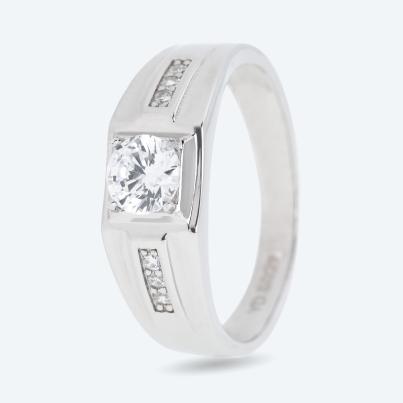 Ring 925 rhodiniert Zirkonia