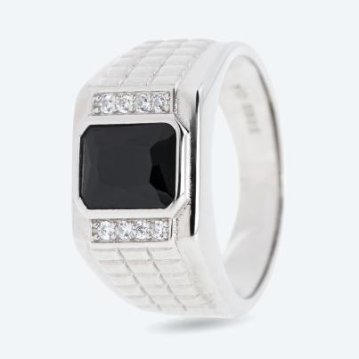 Ring 925 rhodiniert Spinell