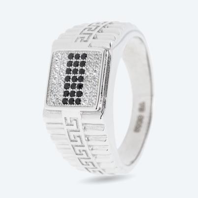 Ring 925 rhodiniert Zirkonia