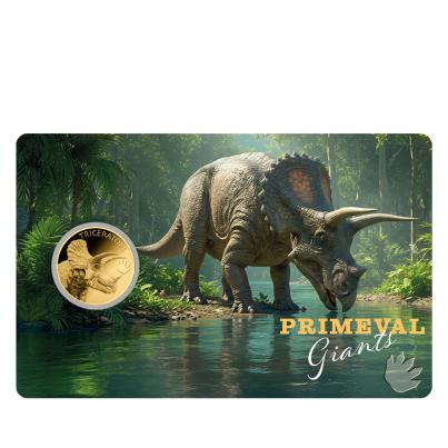 Coincard "Primeval Giants - Triceratops"