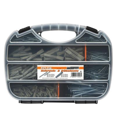 321 tlg. Schrauben- & Dübelset