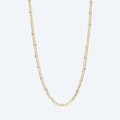 Figarokette 375 Gelbgold