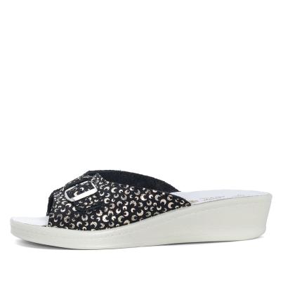 SANITAL LIGHT Damenpantolette schwarz