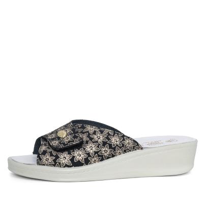 SANITAL LIGHT Damenpantolette schwarz