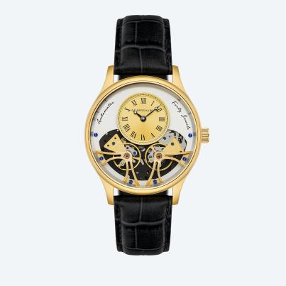 EARNSHAW Automatikuhr "Scientists Faraday" gold