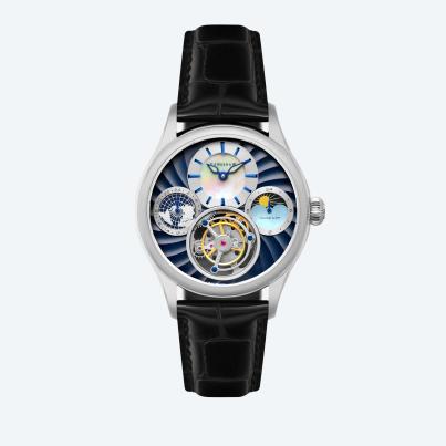 EARNSHAW Tourbillon "Celestial Huggins" blau