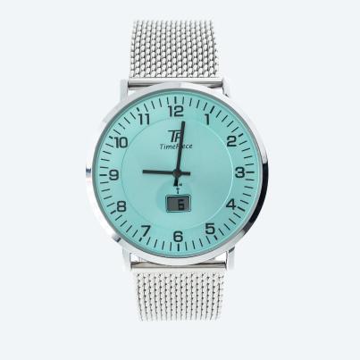 Time Piece Herren-Funkuhr "Slim Line" iceblau