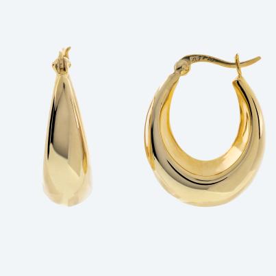 Creolen 925 Sterling Silber vergoldet