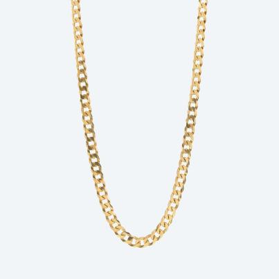 Panzerkette 925 Sterling Silber vergoldet