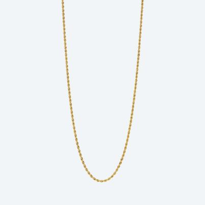 Kordelkette 585 Gelbgold