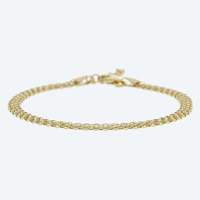 Bismarck-Armband 585 Gelbgold
