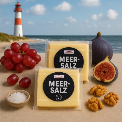 Küstenkäse mit Meersalz