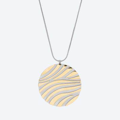 Anhänger Titan mit Kette Edelstahl vergoldet