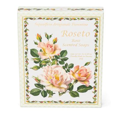 Fiorentino Hartseifen Set Roseto Rose 4x125 gr