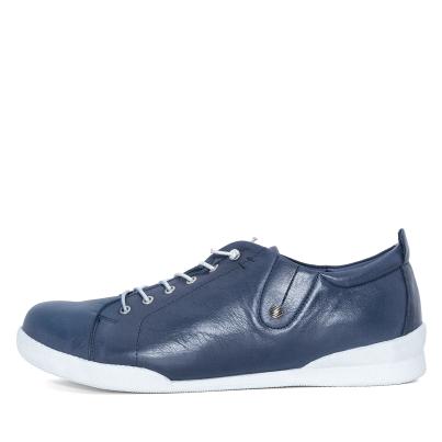 Andrea Conti Damen Lederslipper blau