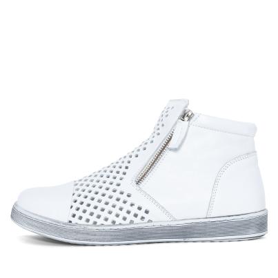 Andrea Conti Damen Lederstiefelette weiß