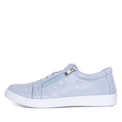 Andrea Conti Damen Lederslipper pastellblau