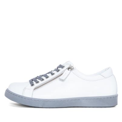 Andrea Conti Damen Ledersneaker weiß/grau
