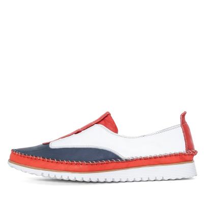 Andrea Conti Damen Lederslipper maritim