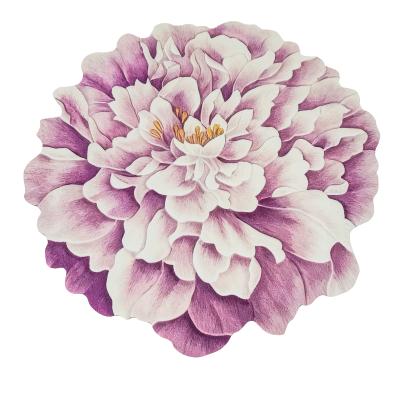 3D-Teppich in Blütenform 100cm