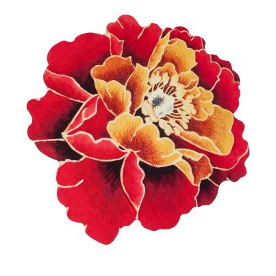 3D-Teppich in Blütenform 100cm