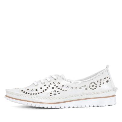 Andrea Conti Damen Lederslipper silber