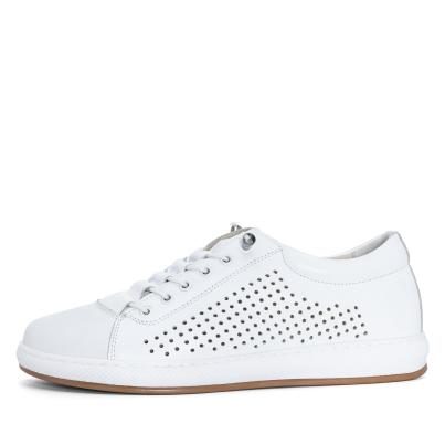 Andrea Conti Damen Lederslipper weiß