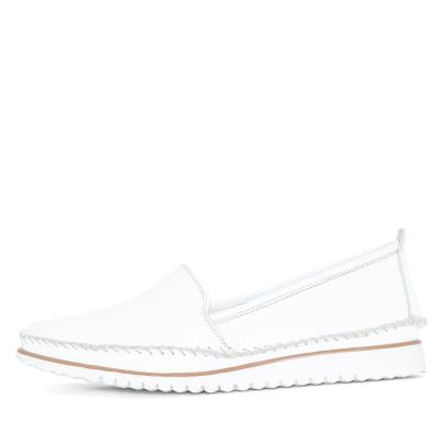 Andrea Conti Damen Lederslipper weiß