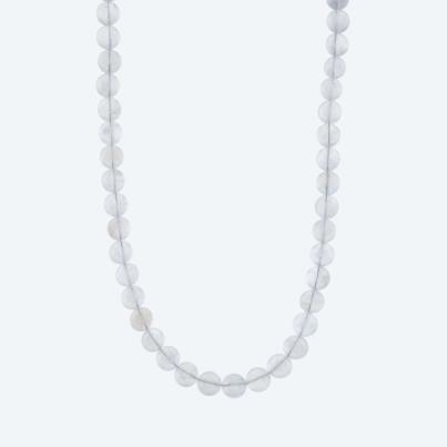 Collier AA Mondstein, Karabiner 925 Silber