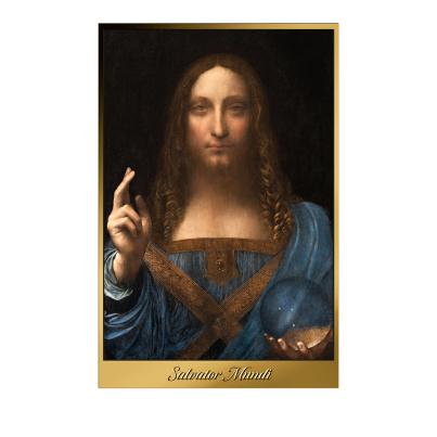 Salvator Mundi, Bild im Rahmen, 1/10 oz. Feingold