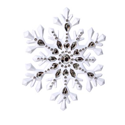 3D-Schneeflocken weiß/silber