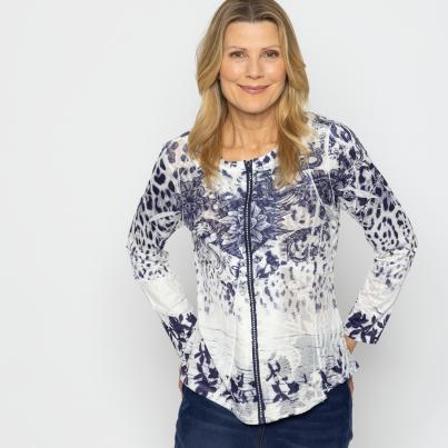 TRENDS by J. Leibfried Jacke weiß/marine