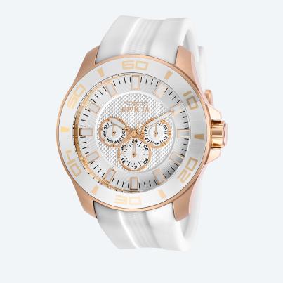 INVICTA Herren-Multifunktionsuhr "Pro Diver" weiß