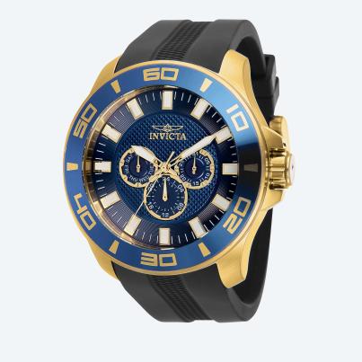 INVICTA Herrenuhr "Pro Diver" gold-blau