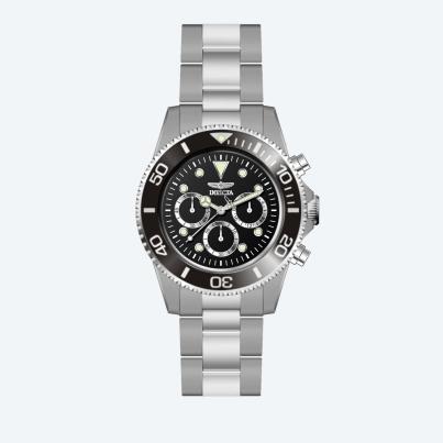 INVICTA Titan-Chronograph "Pro Diver" schwarz