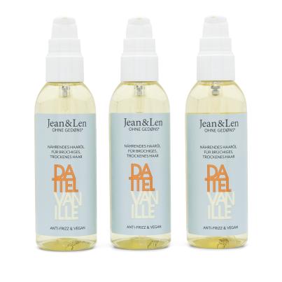 Jean & Len Nährendes Haaröl Dattel&Vanille 3x100ml