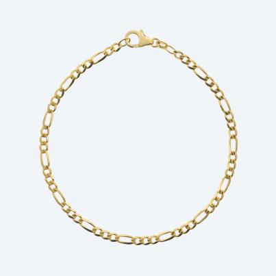 Figaroarmband 585 Gelbgold ca. 21 cm