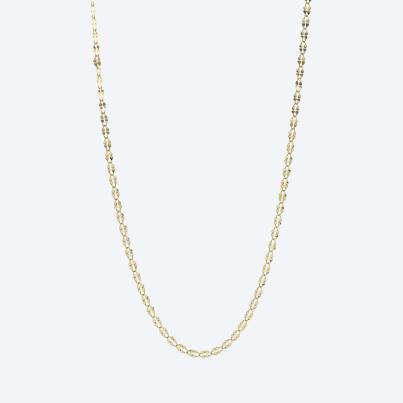 Plätchen-Kette 585 Gelbgold ca. 50 cm