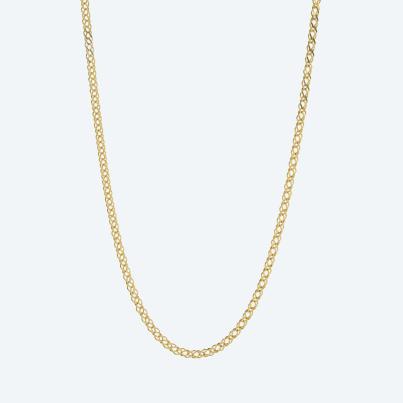 Doppelpanzerkette 585 Gelbgold ca. 55 cm